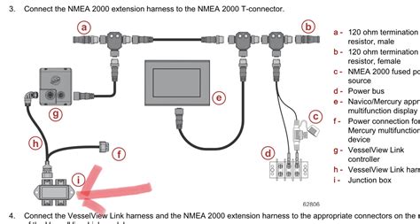 mercury vessel view junction box|how to install mercury dts.